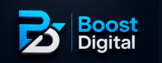 Boost Digital digital marketing agency logo in Varanasi, Delhi NCR, Noida and Gurgaon